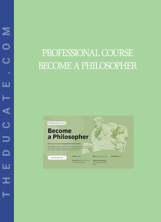 Professional course Become a philosopher