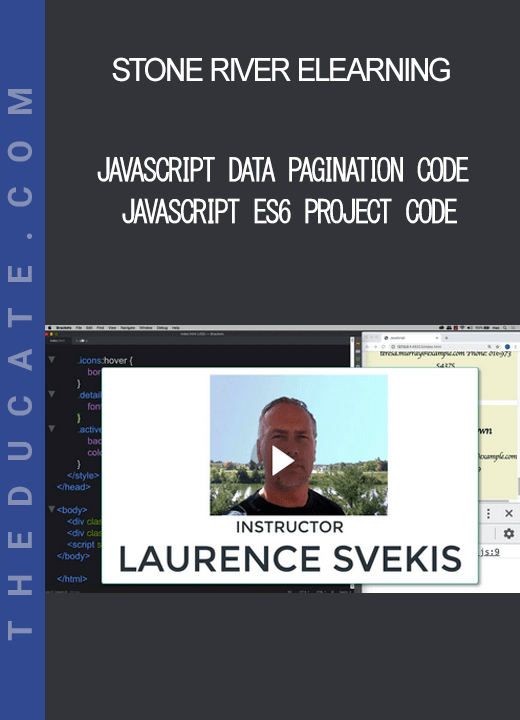 Stone River Elearning - JavaScript Data Pagination Code JavaScript ES6 Project Code
