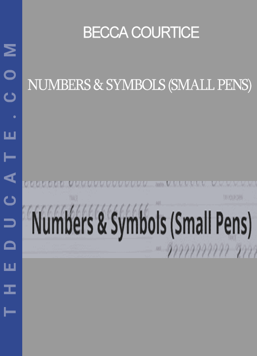 Becca Courtice - Numbers & Symbols (Small Pens)