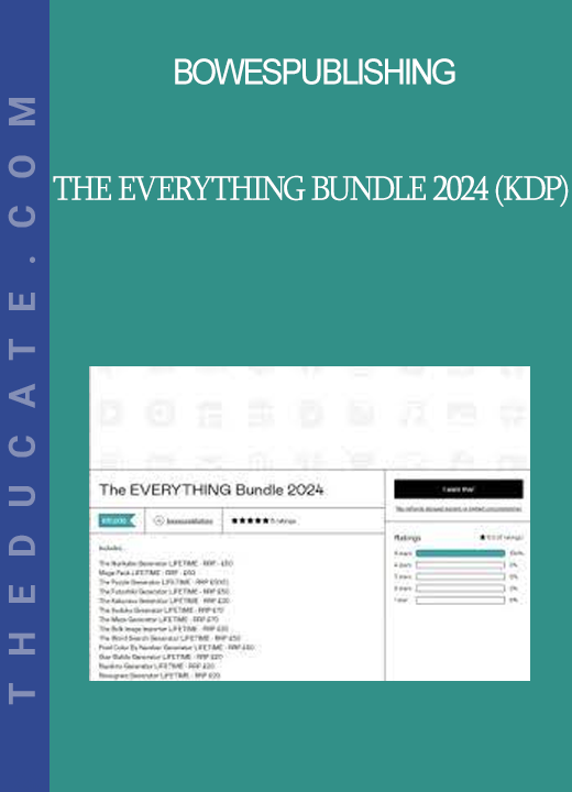 BowesPublishing - The EVERYTHING Bundle 2024 (KDP)